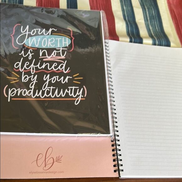 Elyse Breanne Inspirational Black Spiral Notebook new - Picture 2 of 5